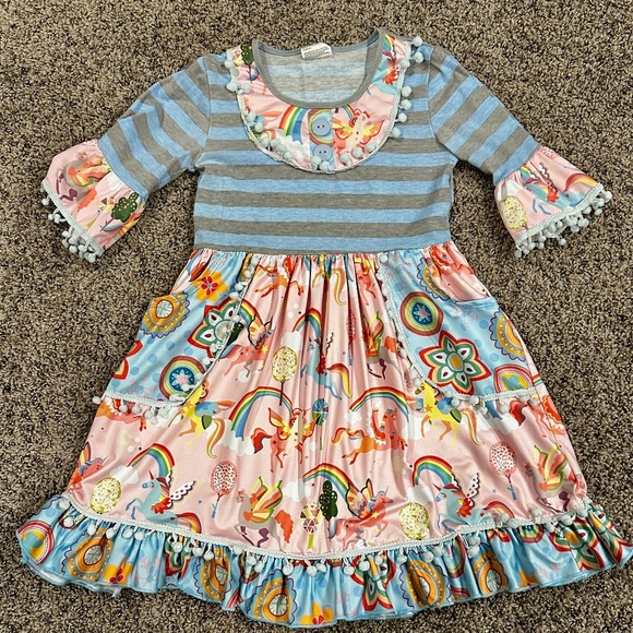 Tutu & Lulu Twirl Dress Sz 7-8 - BARELY WORN - Picture 1 of 6
